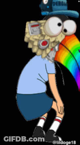 Cartoon Character With Hat Saying Detroit GIF