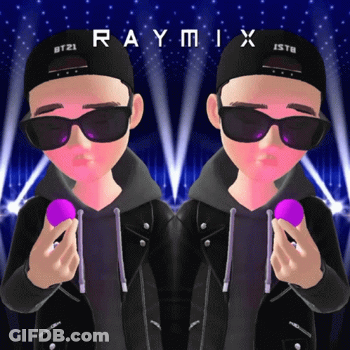 Cartoon Character With Hat Saying Raymix GIF