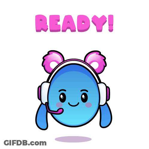 Cartoon Character With Headphones Thumbs Up Ready GIF