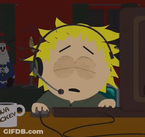 Cartoon Character With Headset And I Love Mickey Mug GIF