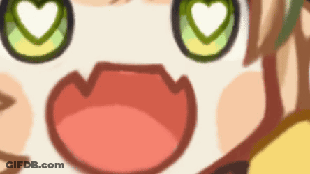 Cartoon Character With Heart Eyes And Red Tongue GIF