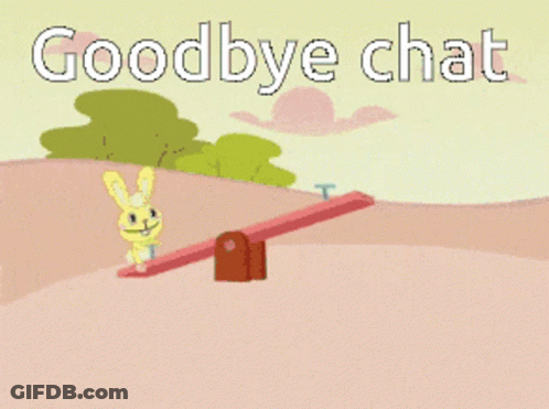 Cartoon Character With Heart In Mouth Saying Goodbye Chat GIF