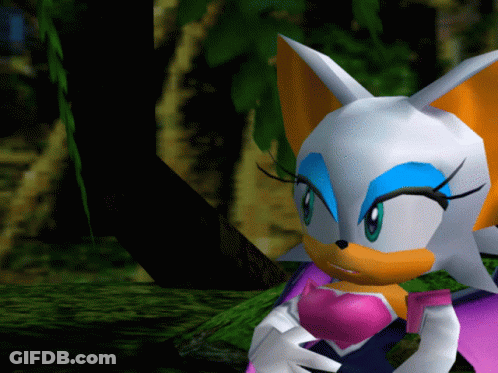 Cartoon Character With Heart On Chest In Woods GIF