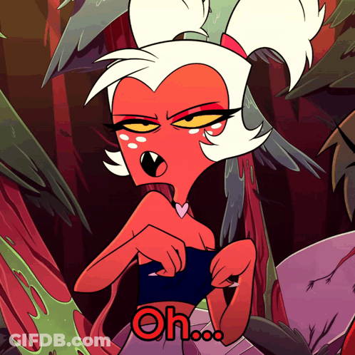 Cartoon Character With Heart On Chest Saying Oh GIF