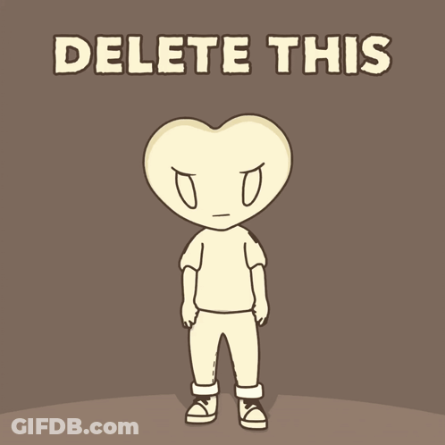 Cartoon Character With Heart Shaped Head GIF