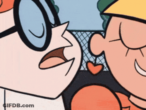 Cartoon Character With Heart Shaped Nose GIF