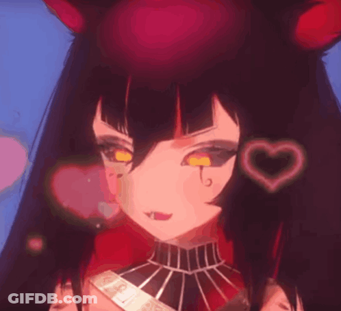 Cartoon Character With Hearts Around Head GIF
