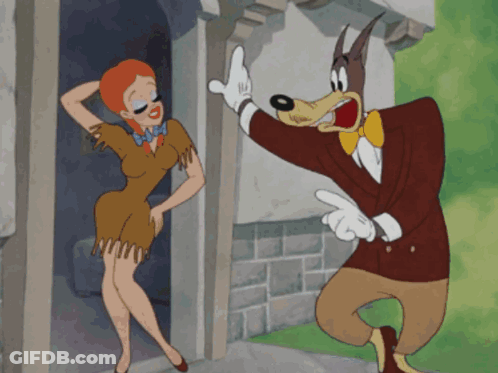 Cartoon Character With Hearts In Eyes GIF