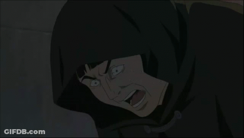 Cartoon Character With Hood Making Funny Face GIF