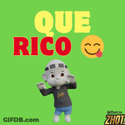 Cartoon Character With Hoodie Saying Zhot GIF