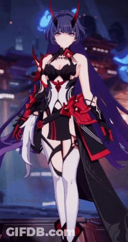 Cartoon Character With Horns And Sword GIF