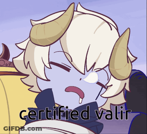 Cartoon Character With Horns Certified Valir GIF