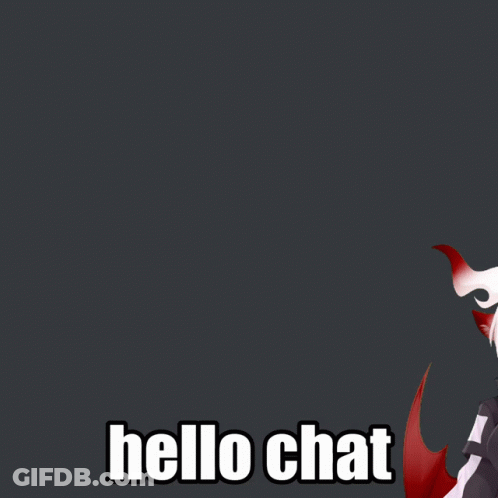 Cartoon Character With Horns Saying Hello Chat GIF