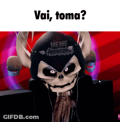 Cartoon Character With Horns Vai Toma GIF