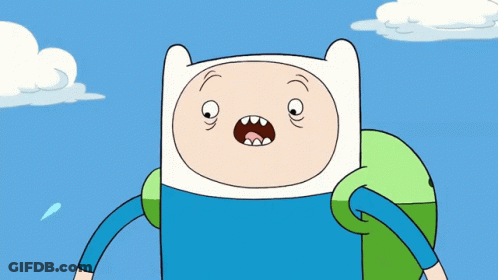 Cartoon Character With Huge Mouth And Hand On Chest GIF