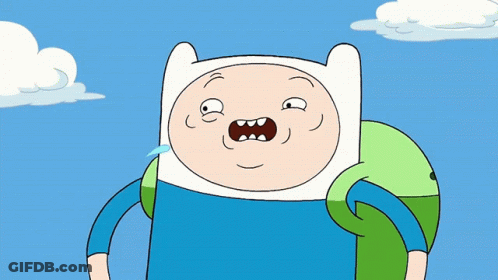 Cartoon Character With Huge Mouth Hand On Chest GIF