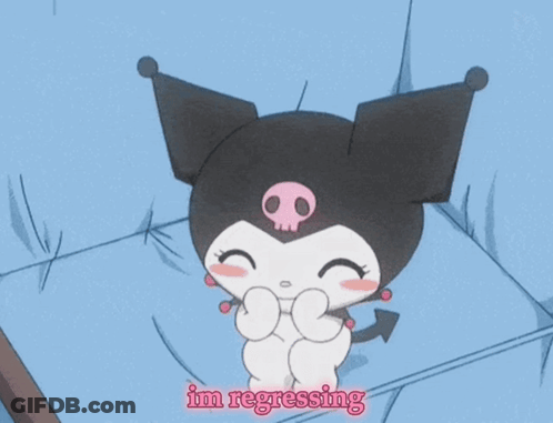 Cartoon Character With Im Regressing GIF