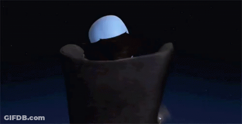 Cartoon Character With Large Head Praying GIF