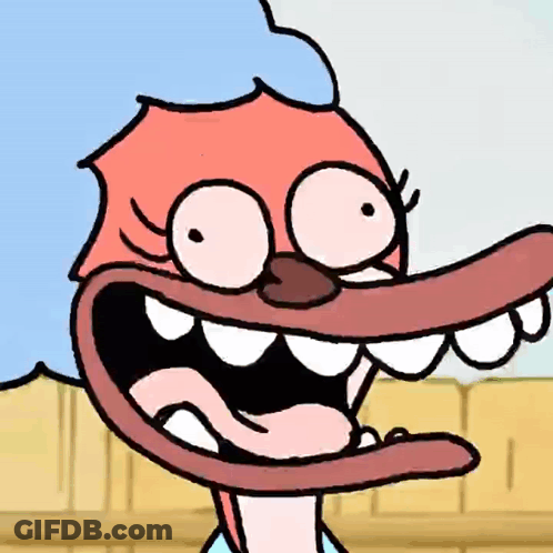 Cartoon Character With Large Mouth GIF