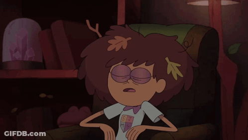Cartoon Character With Leaf On Head GIF