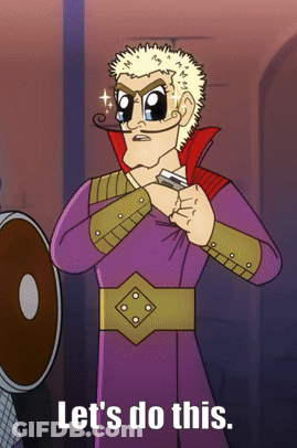 Cartoon Character With Let's Do This GIF