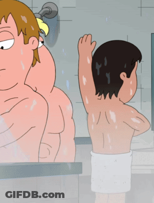 Cartoon Character With Letter B On Chest GIF