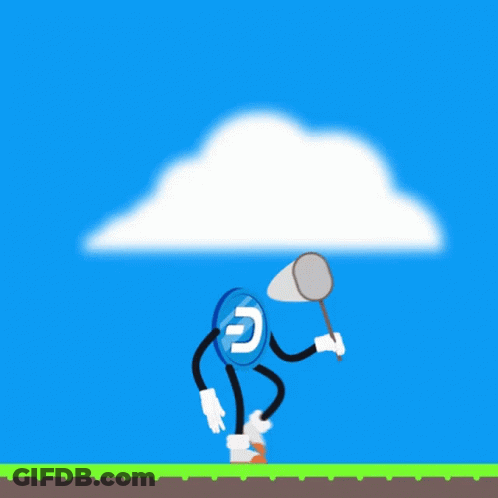 Cartoon Character With Letter E GIF