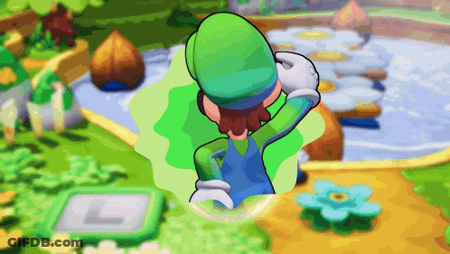 Cartoon Character With Letter L GIF