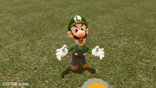 Cartoon Character With Letter L On Hat GIF