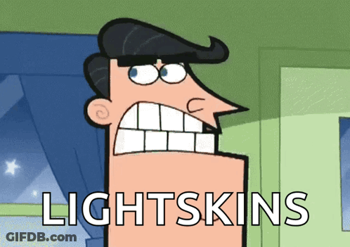 Cartoon Character With Lightskin On Face GIF