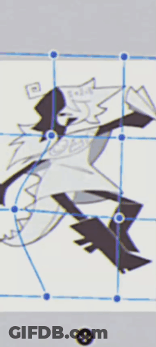 Cartoon Character With Lines And Circles GIF