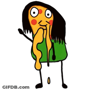 Cartoon Character With Long Hair Waving In Green Shirt GIF