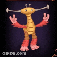 Cartoon Character With Long Neck And Arms GIF