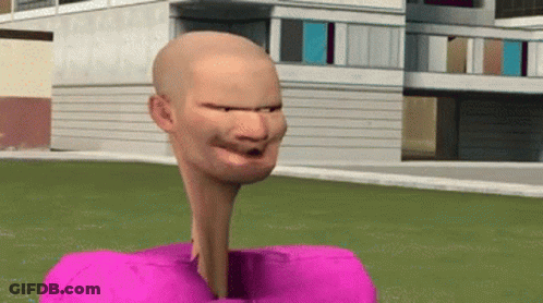 Cartoon Character With Long Neck GIF