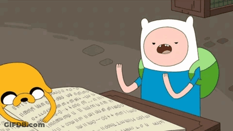 Cartoon Character With Long Nose Eating Paper GIF