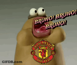 Cartoon Character With Manchester United Logo GIF