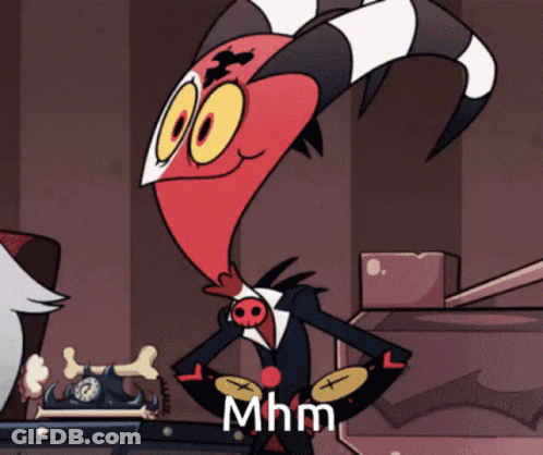 Cartoon Character With Mhm On Chest GIF