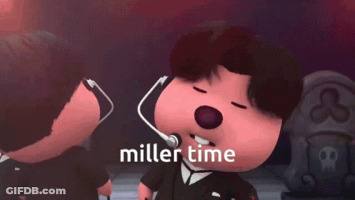 Cartoon Character With Microphone Saying Miller Time GIF