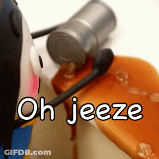 Cartoon Character With Microphone Saying Oh Jeeze GIF
