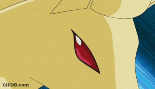 Cartoon Character With Mouth Open And Green Light GIF