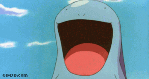 Cartoon Character With Mouth Open And Red Tongue GIF