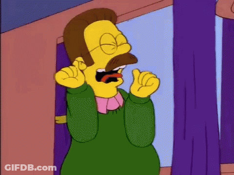 Cartoon Character With Mustache And Glasses At Window GIF