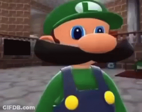 Cartoon Character With Mustache And Green Hat GIF