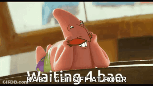 Cartoon Character With Mustache Laying On Table Waiting For 4 Hour GIF
