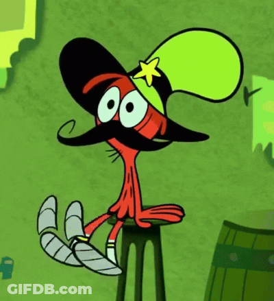 Cartoon Character With Mustache Wearing Green Hat GIF