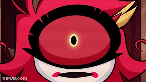Cartoon Character With Name Tag Saying Baxt GIF
