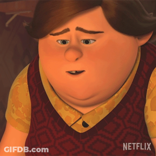Cartoon Character With Netflix GIF