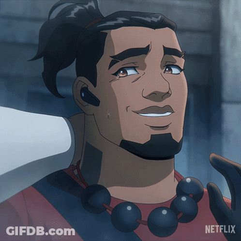Cartoon Character With Netflix Logo GIF