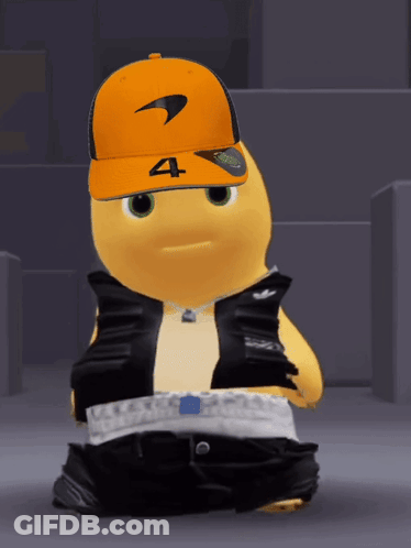 Cartoon Character With Number 4 Hat GIF
