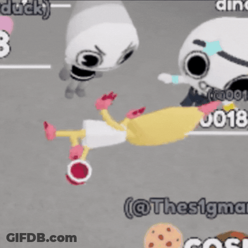 Cartoon Character With Numbers 0018 GIF